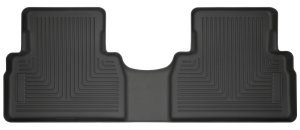 Hyundai Santa Fe Floor Mats - Rear - Husky Liners - WeatherBeater - Black - `19-`27